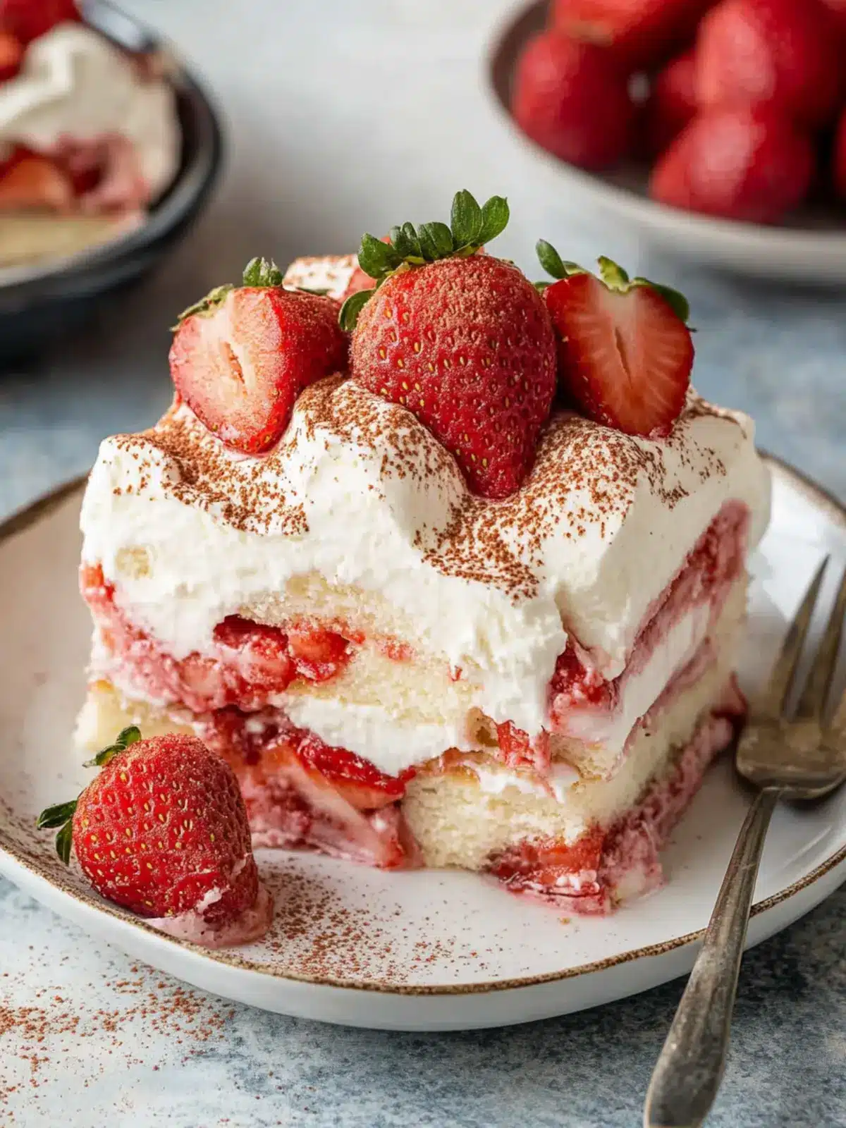Easy No-Bake Strawberry Tiramisu for a Sweet Delight 4 Strawberry Tiramisu