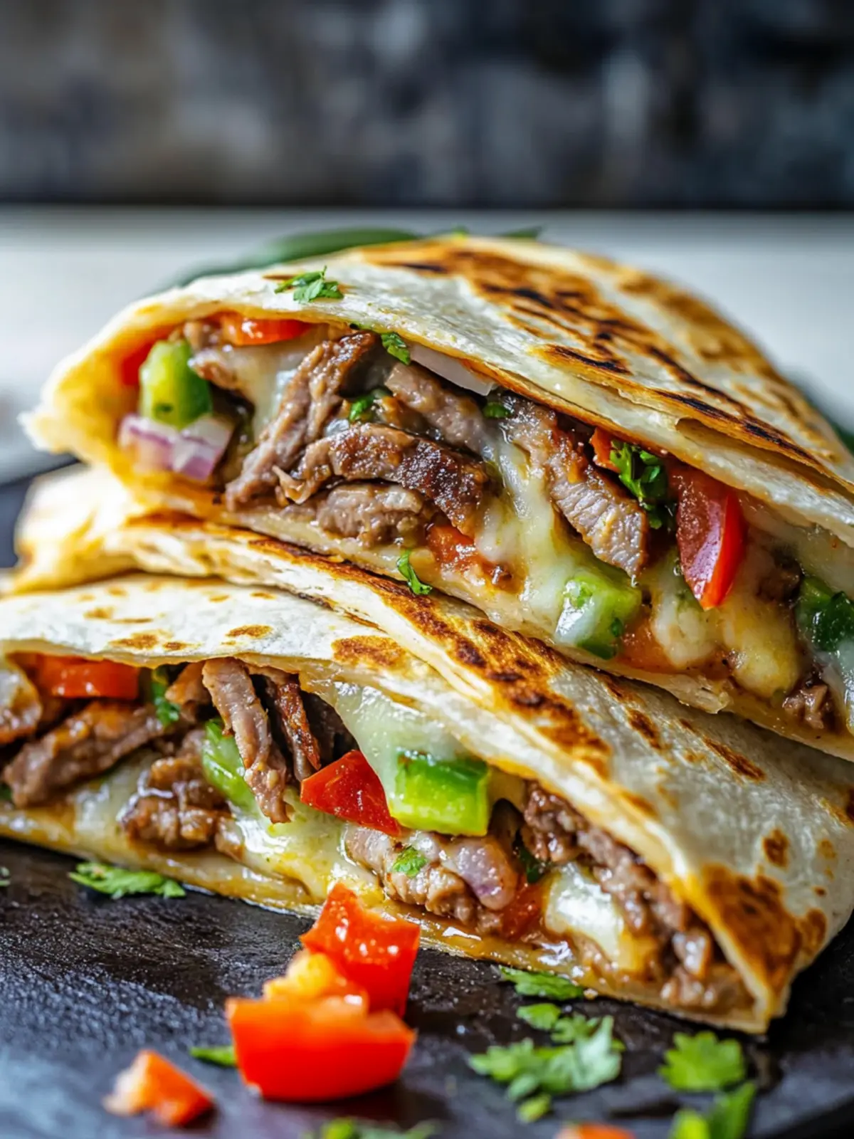 Mouthwatering Philly Cheesesteak Quesadilla in 30 Minutes 5 Philly Cheesesteak Quesadilla