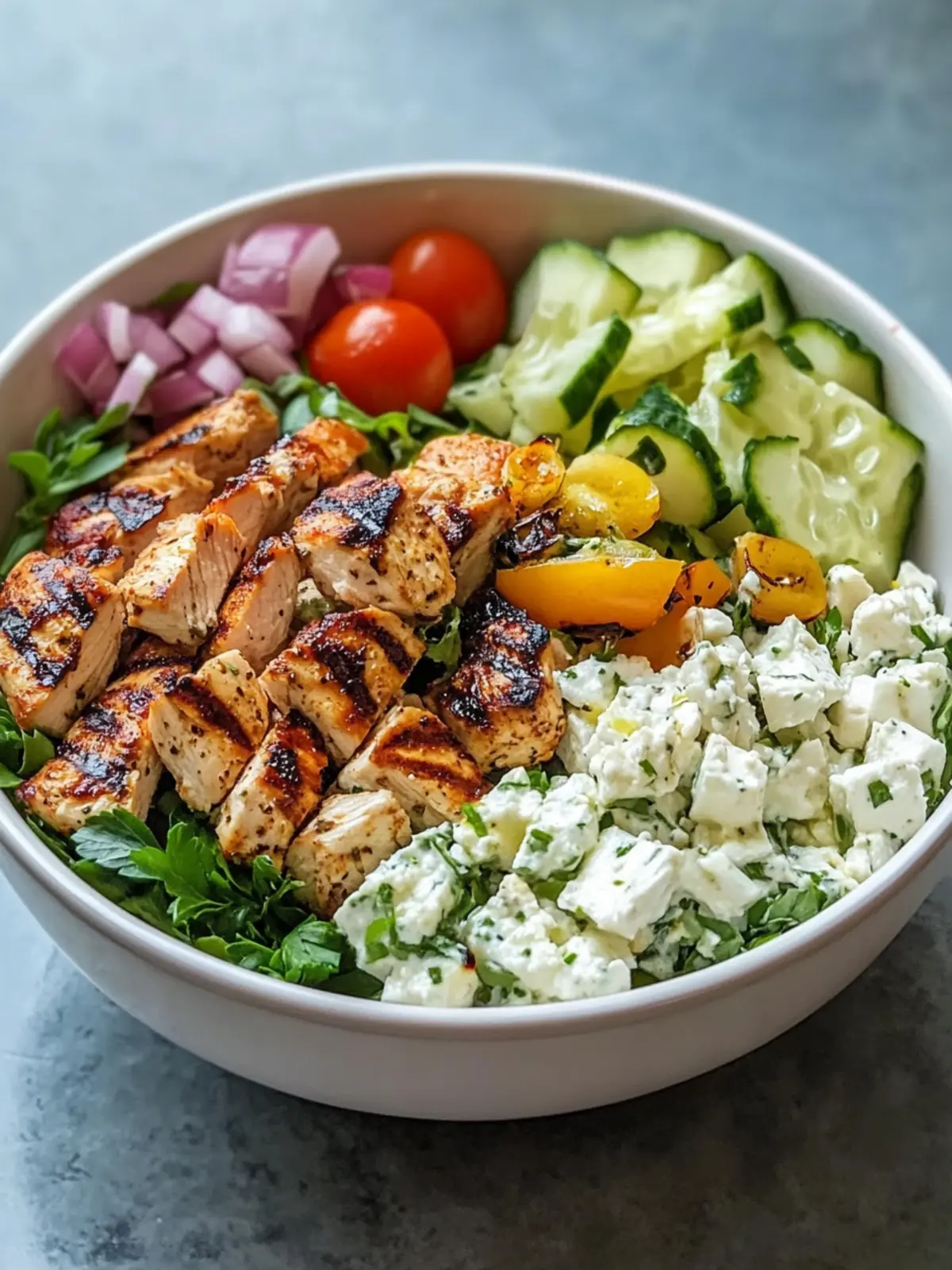 Juicy Grilled Greek Chicken Power Bowl for Ultimate Flavor Bliss 2 Juicy Grilled Greek Chicken Power Bowl