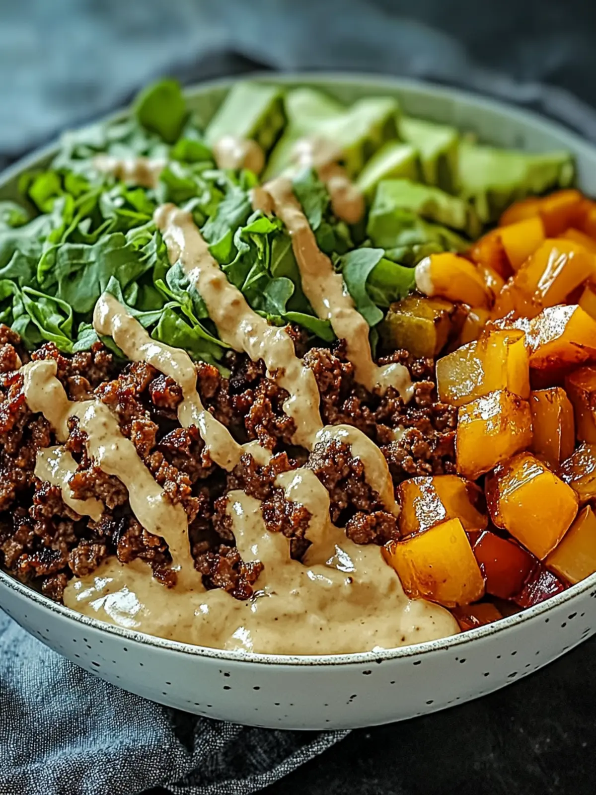 Savory Smash Burger Bowl: Guilt-Free Twist on Cravings 4 Savory Smash Burger Bowl: Indulge Guilt-Free Cravings