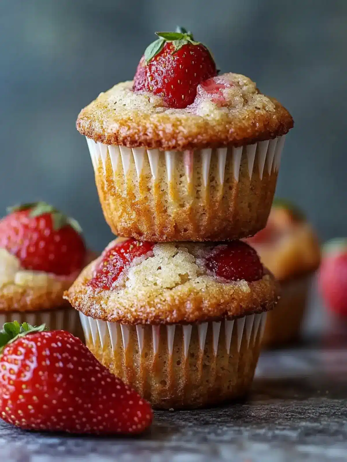 Wholesome Almond Flour Strawberry Muffins Easy Gluten-Free Treat 2 Wholesome Almond Flour Strawberry Muffins Easy Gluten-Free High-Protein Recipe