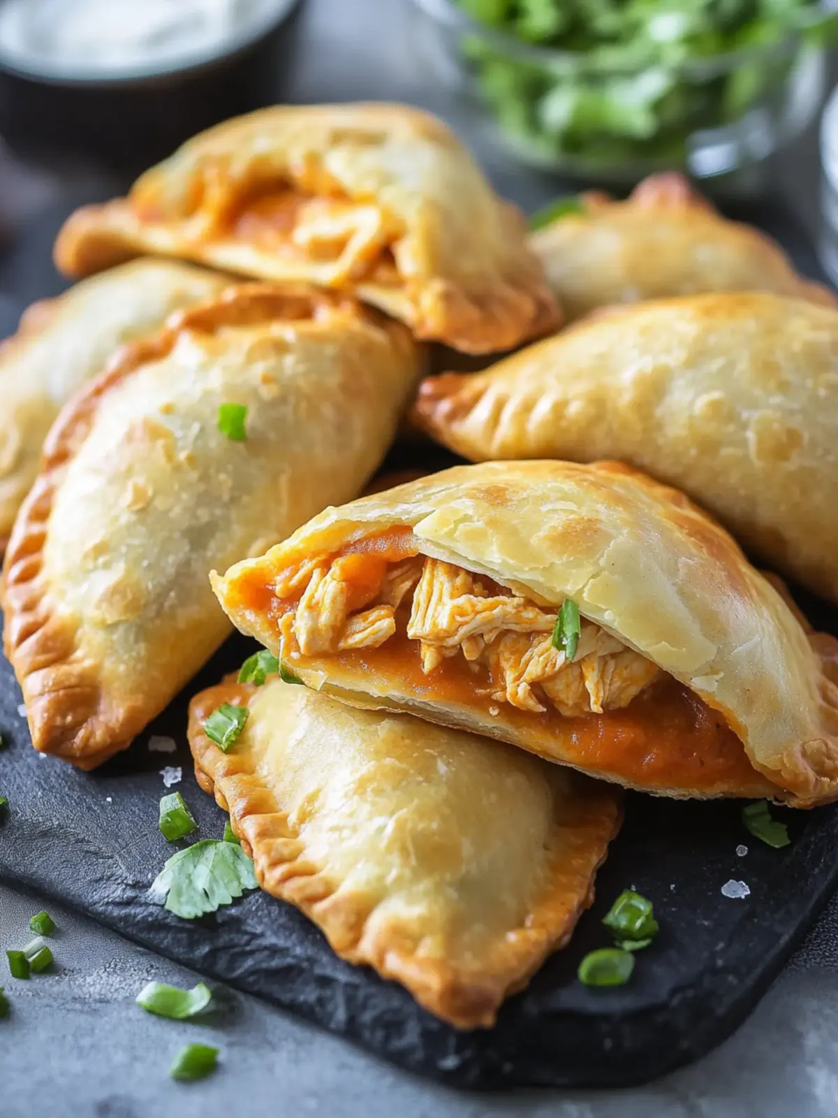 Keto Buffalo Chicken Empanadas for Your Game Day Feast 5 Buffalo Chicken Empanadas (Keto)