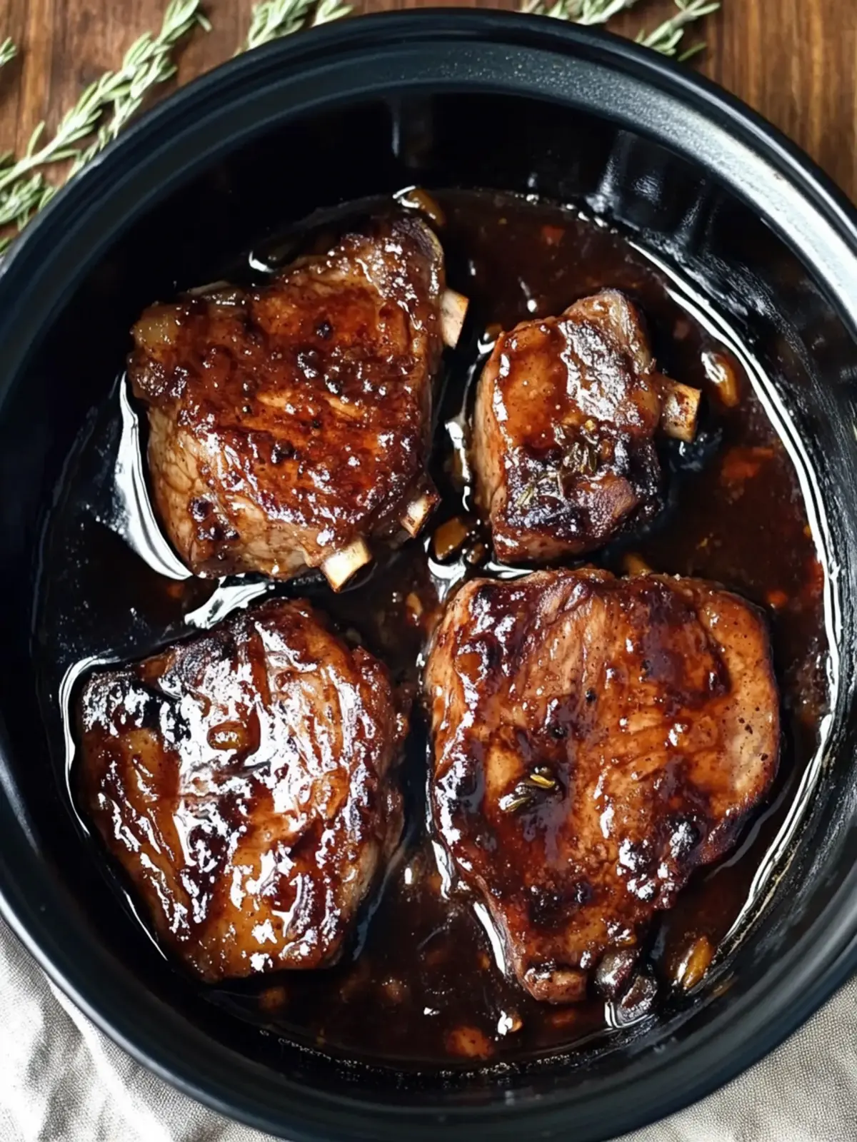 Whiskey Brown Sugar Chops in the Slow Cooker: Sweet Bliss Await! 4 Whiskey Brown Sugar Chops in the Slow Cooker