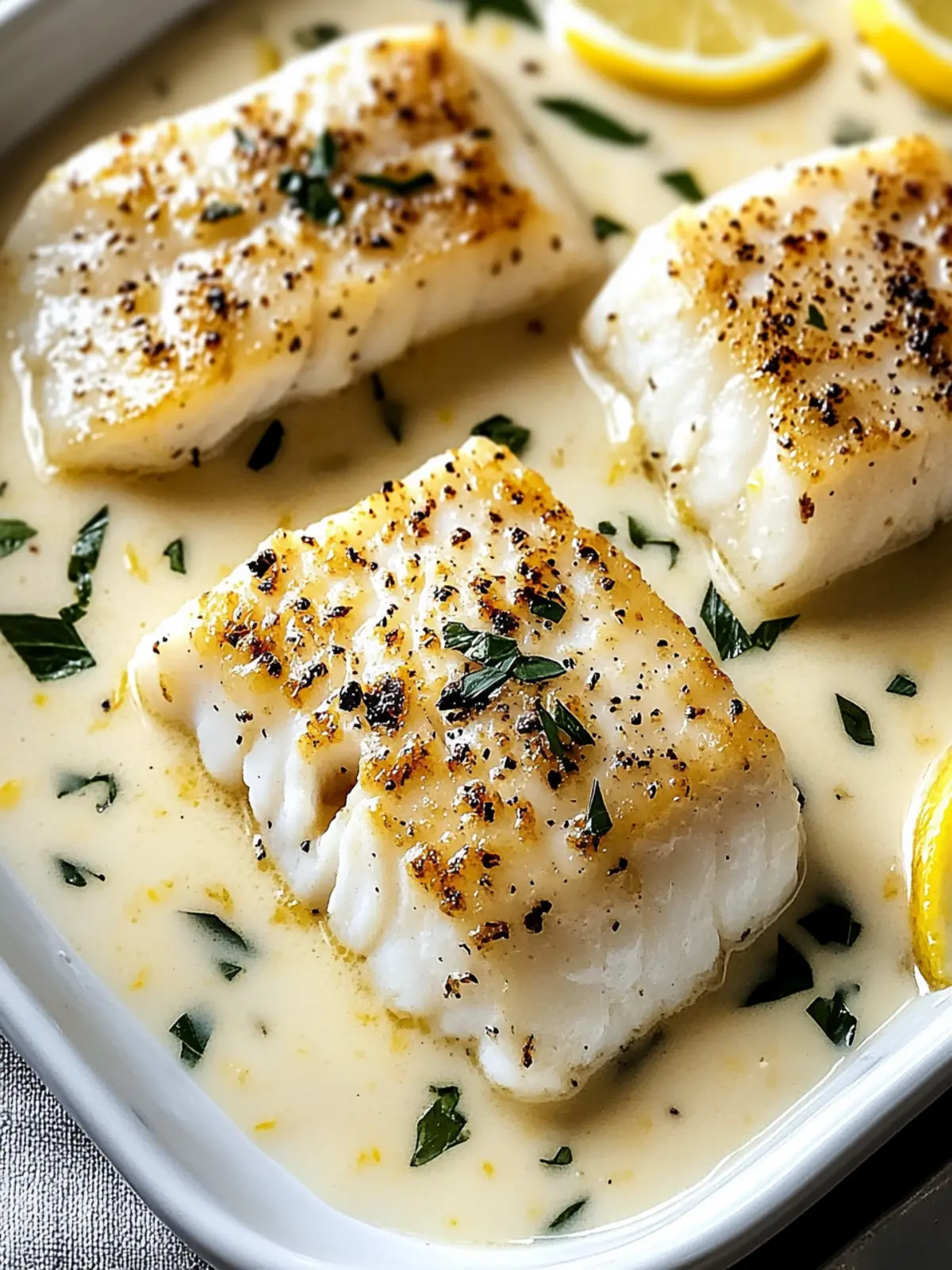 Baked Cod in Coconut Lemon Cream Sauce for Easy Weeknight Dinners 4 Baked Cod in Coconut Lemon Cream Sauce for Busy Weeknights