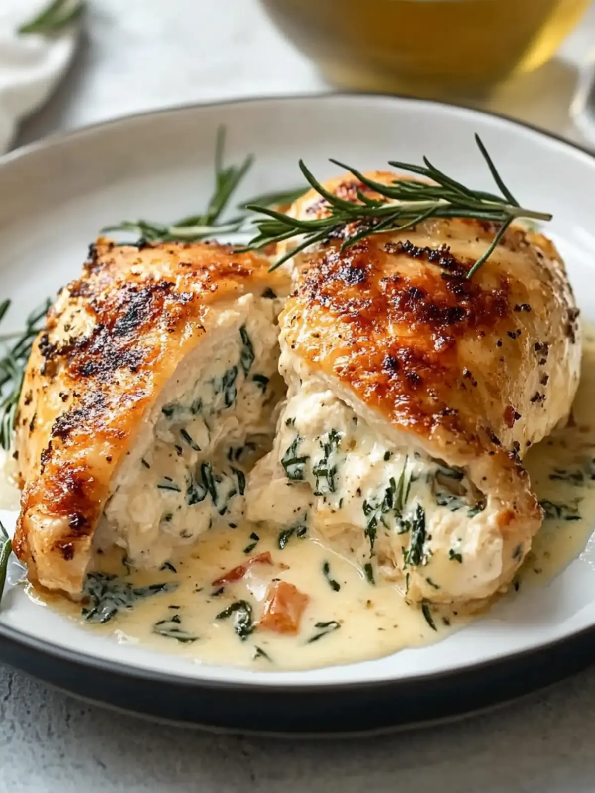 Ruth’s Chris Stuffed Chicken: Ultimate Cheesy Copycat Recipe 3 Ruth’s Chris Stuffed Chicken: The Best Creamy Cheesy Copycat