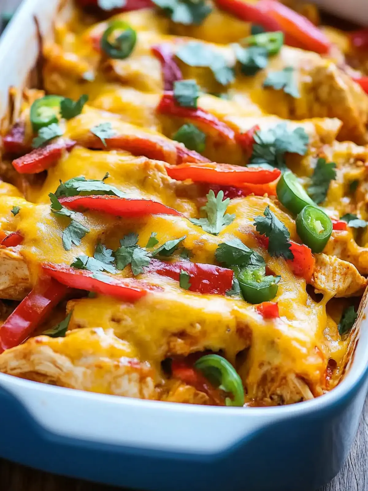 Cheesy Chicken Fajita Casserole Recipe for Family Bliss 4 Cheesy Chicken Fajita Casserole Recipe