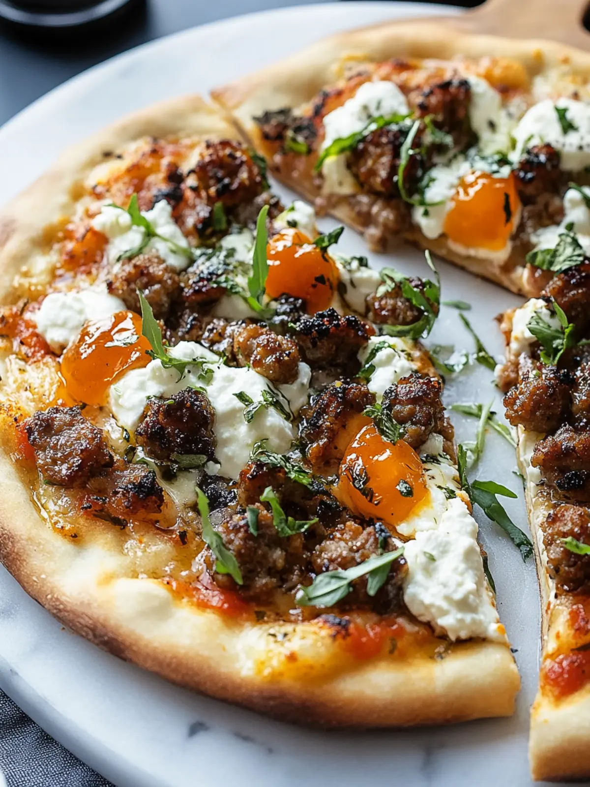 Sausage Ricotta Honey Hot Pizza in 5 Easy Steps to Yummy Bliss 5 Sausage Ricotta Honey Hot Pizza in 5 Easy Steps for the Ultimate Sweet-Heat Slice
