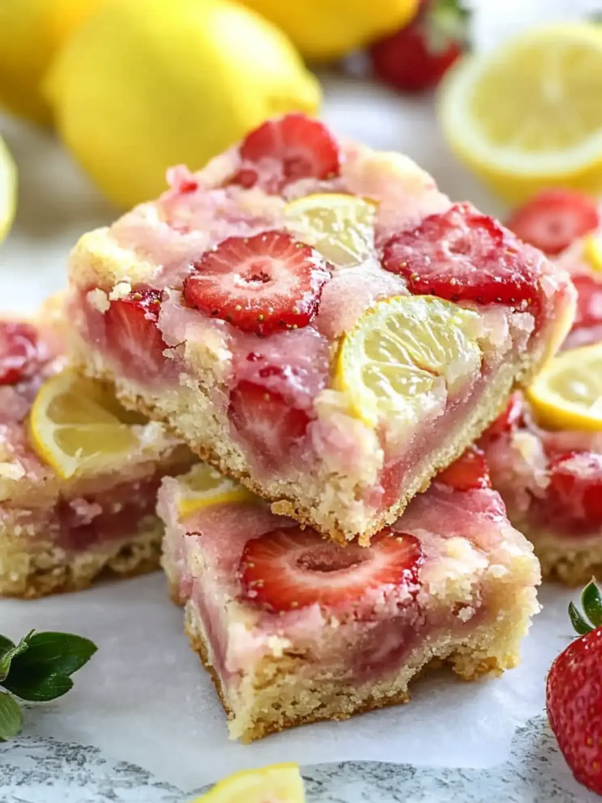 Delicious Strawberry Lemon Blondies to Brighten Your Day 5 Strawberry Lemon Blondies