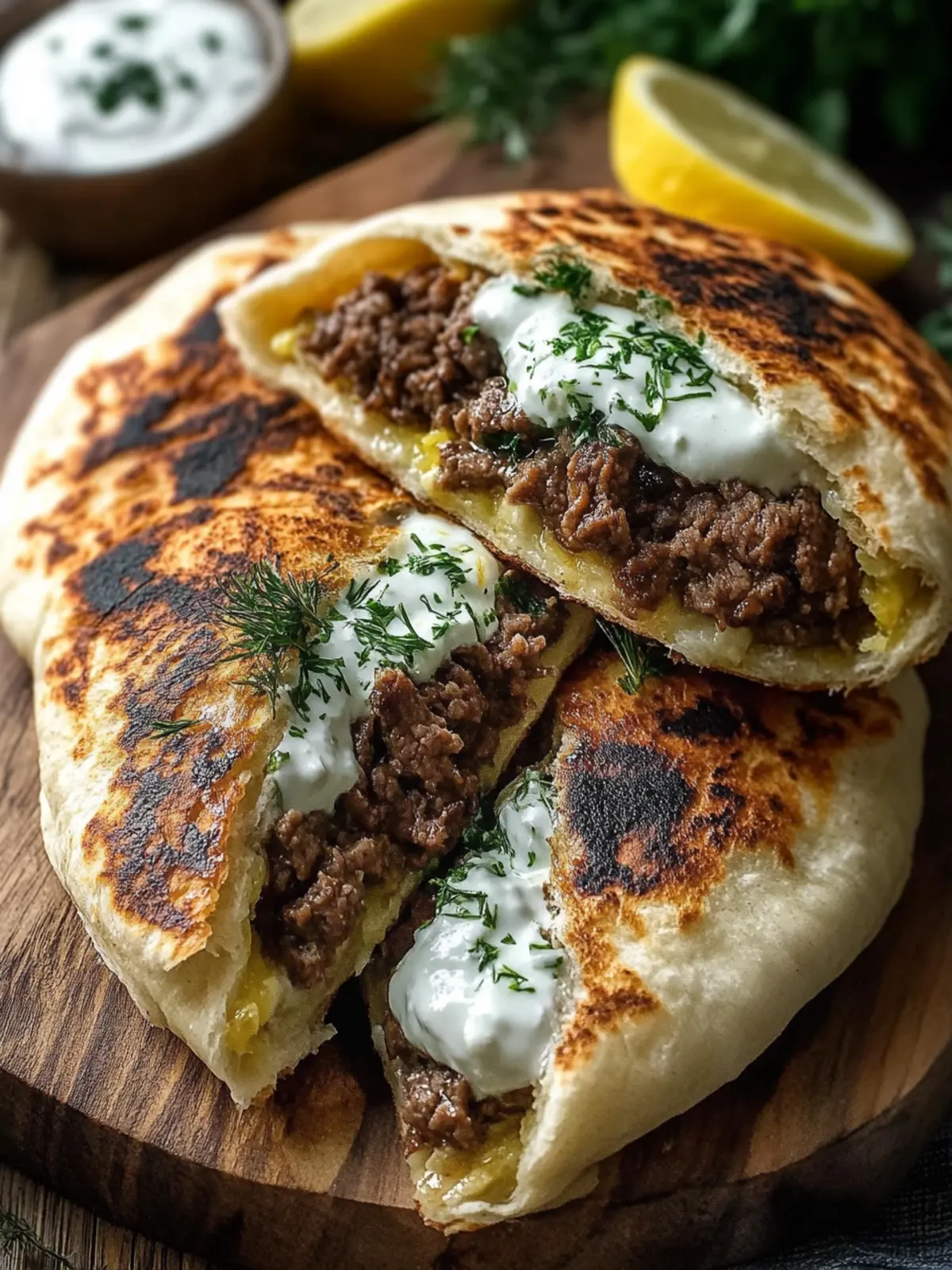 Discover Greek Beef Stuffed Pita with Lemon Garlic Yogurt Magic 3 Greek Beef Stuffed Pita with Lemon Garlic Yogurt – 5 Irresistible Reasons