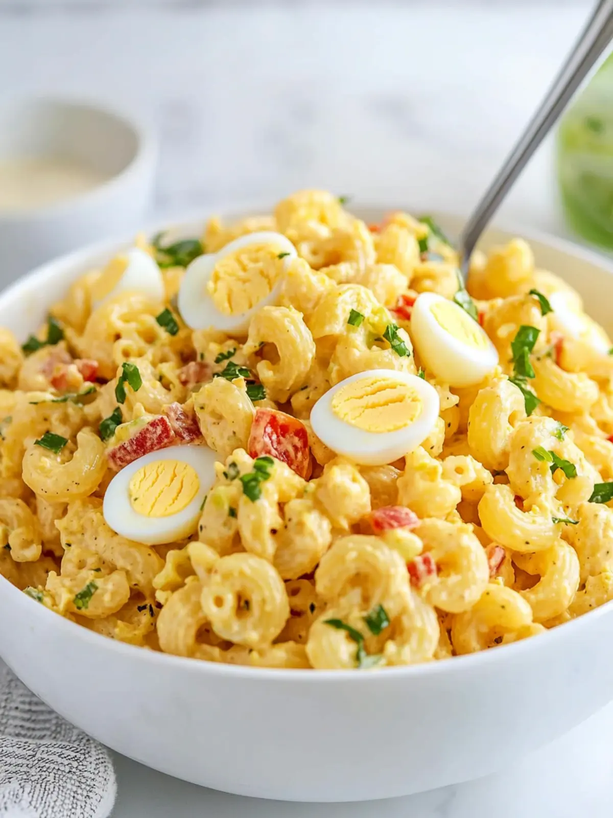 Deviled Egg Pasta Salad: A Creamy Twist on Classic Flavor 2 Deviled Egg Pasta Salad