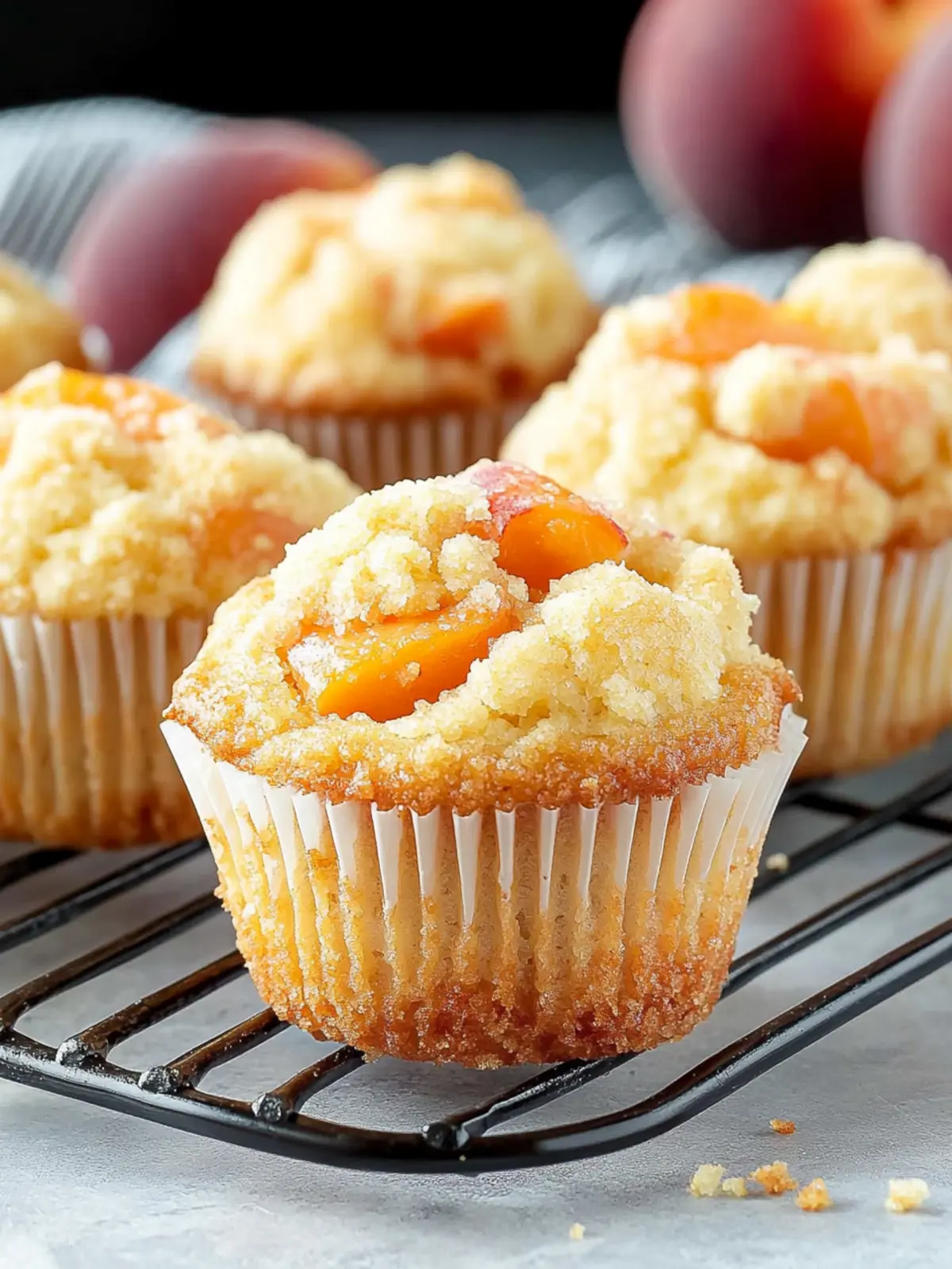 Peach Cobbler Muffins Made Easy with Fresh or Canned Peaches 2 Peach Cobbler Muffins (with Fresh or Canned Peaches)