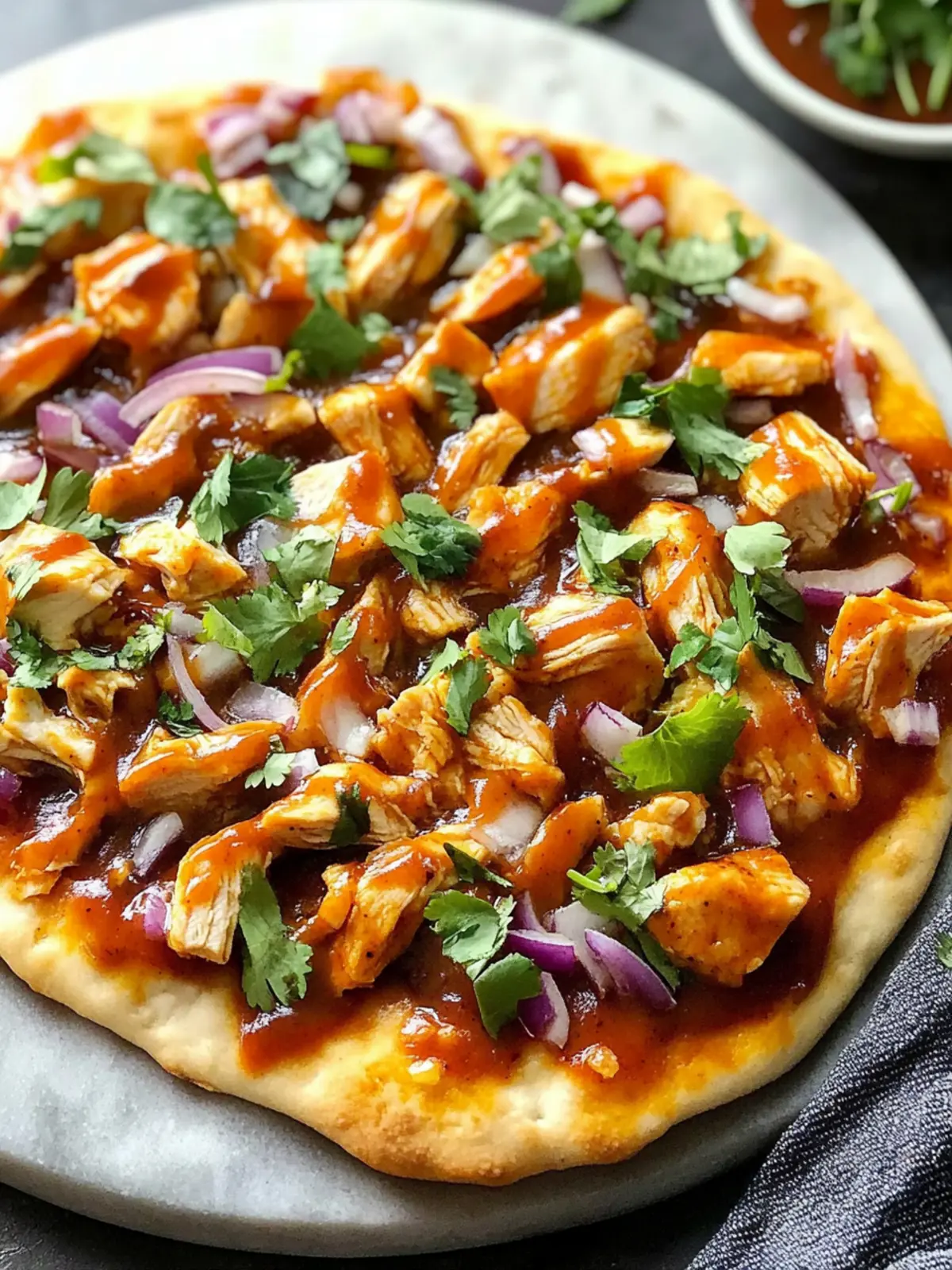 Easy BBQ Chicken Flatbread Recipe You'll Crave More Than Takeout 4 Easy BBQ Chicken Flatbread Recipe (Better Than Takeout!)