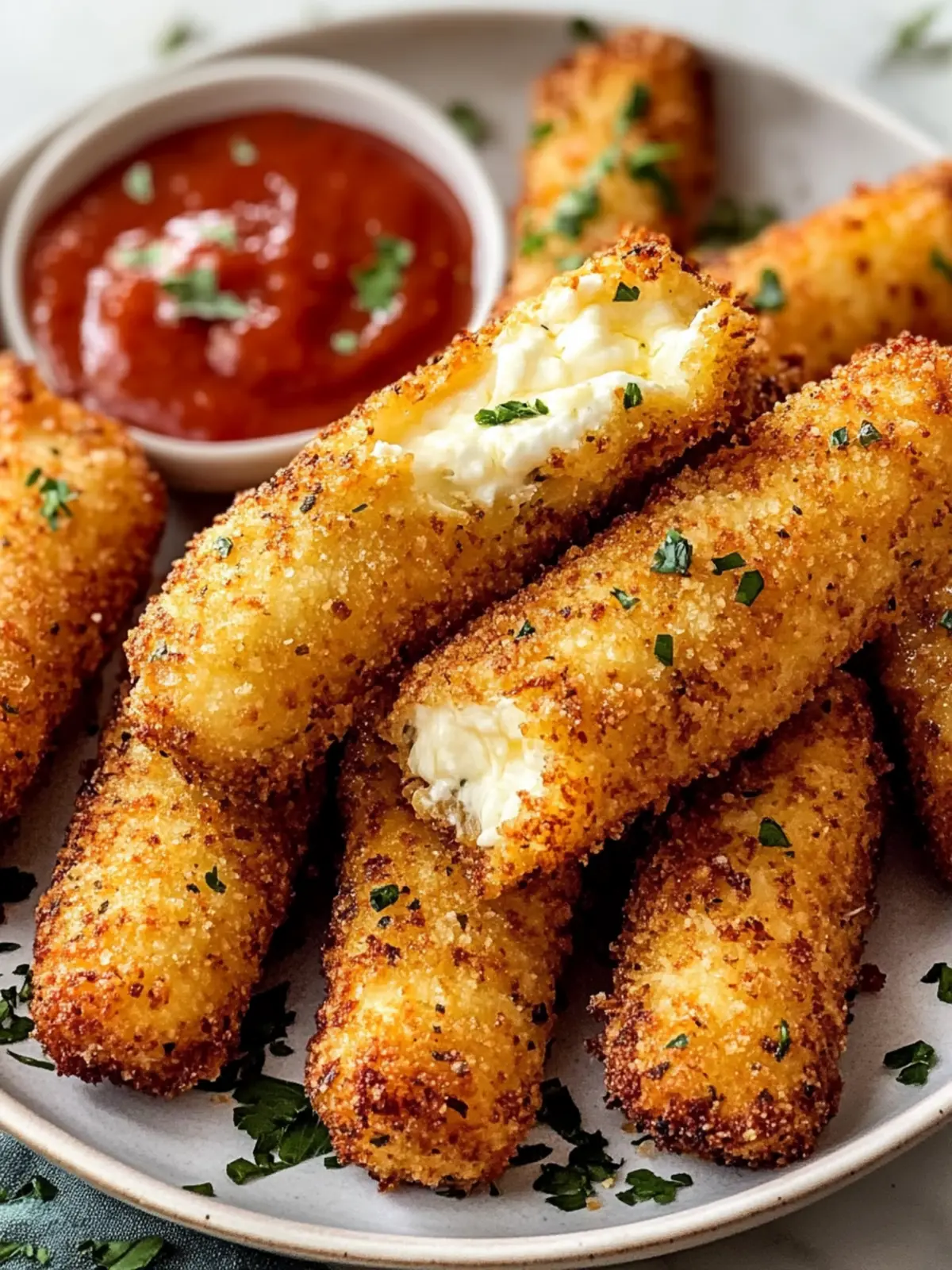 Crispy Air Fryer Mozzarella Sticks You Can’t Resist at Home 2 Crispy Air Fryer Mozzarella Sticks You Can’t Resist!