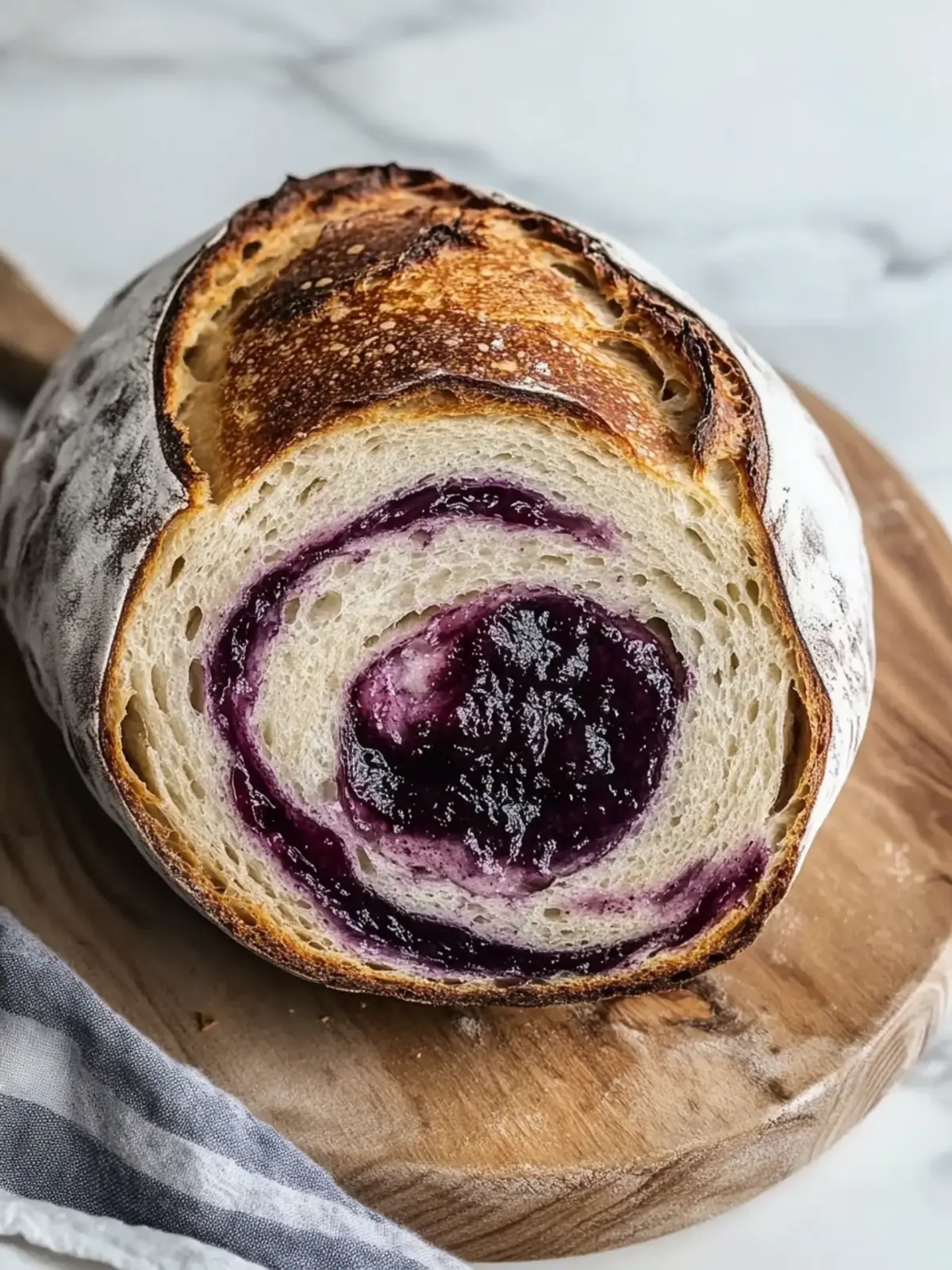 Jam Swirl Sourdough Bread: A Fruity Twist for Breakfast Bliss 4 Jam Swirl Sourdough Bread