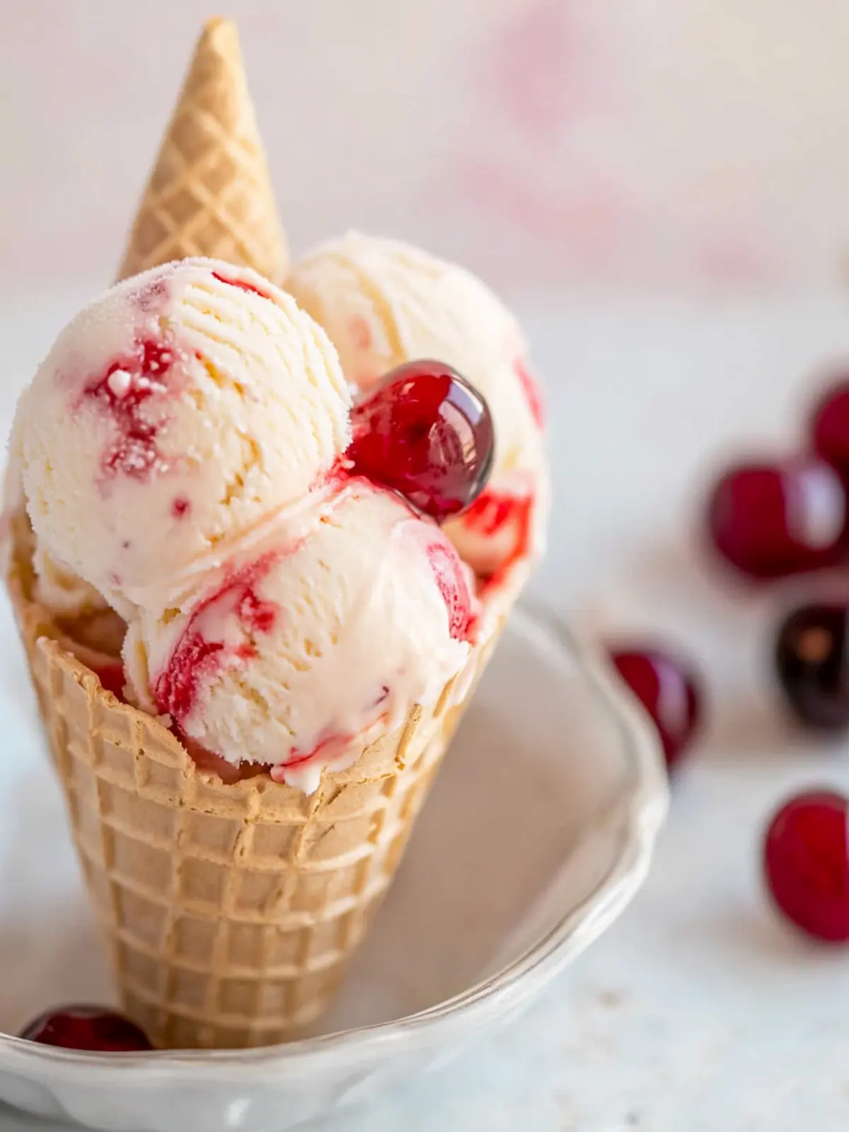 Delightful Cherry Amaretto Ice Cream to Beat the Heat 2 Cherry Amaretto Ice Cream