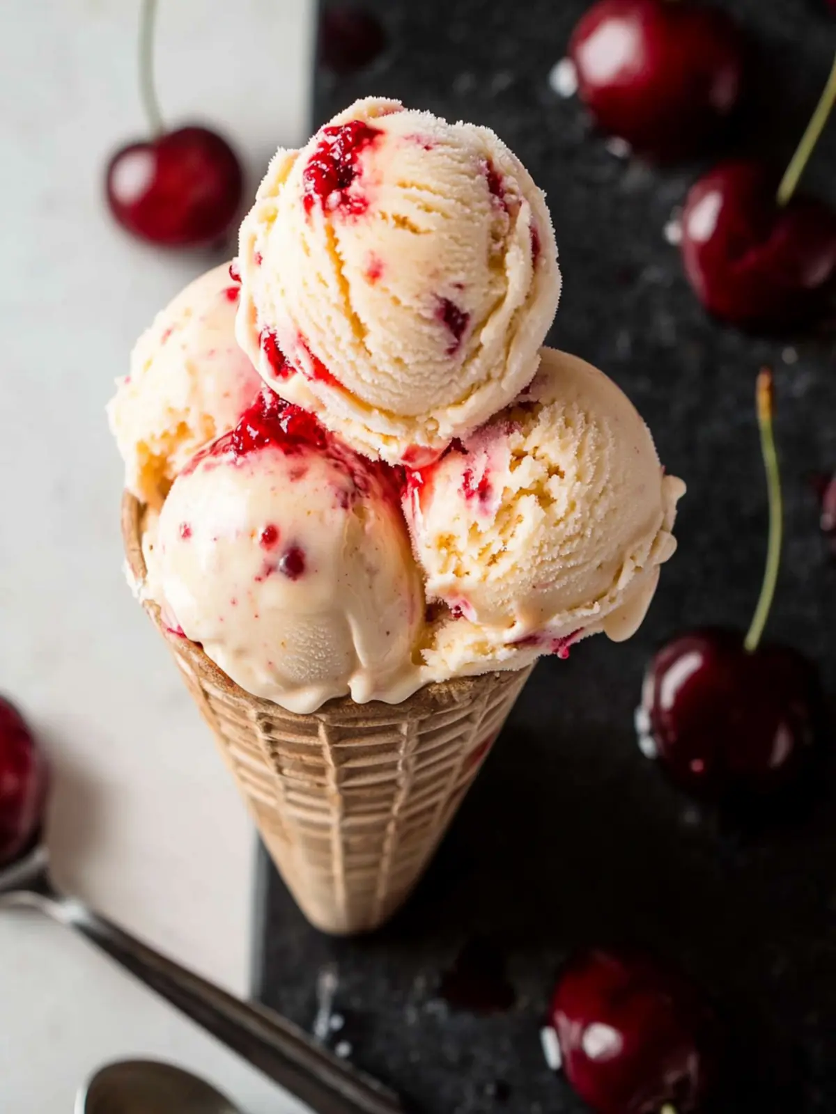 Delightful Cherry Amaretto Ice Cream to Beat the Heat 3 Cherry Amaretto Ice Cream