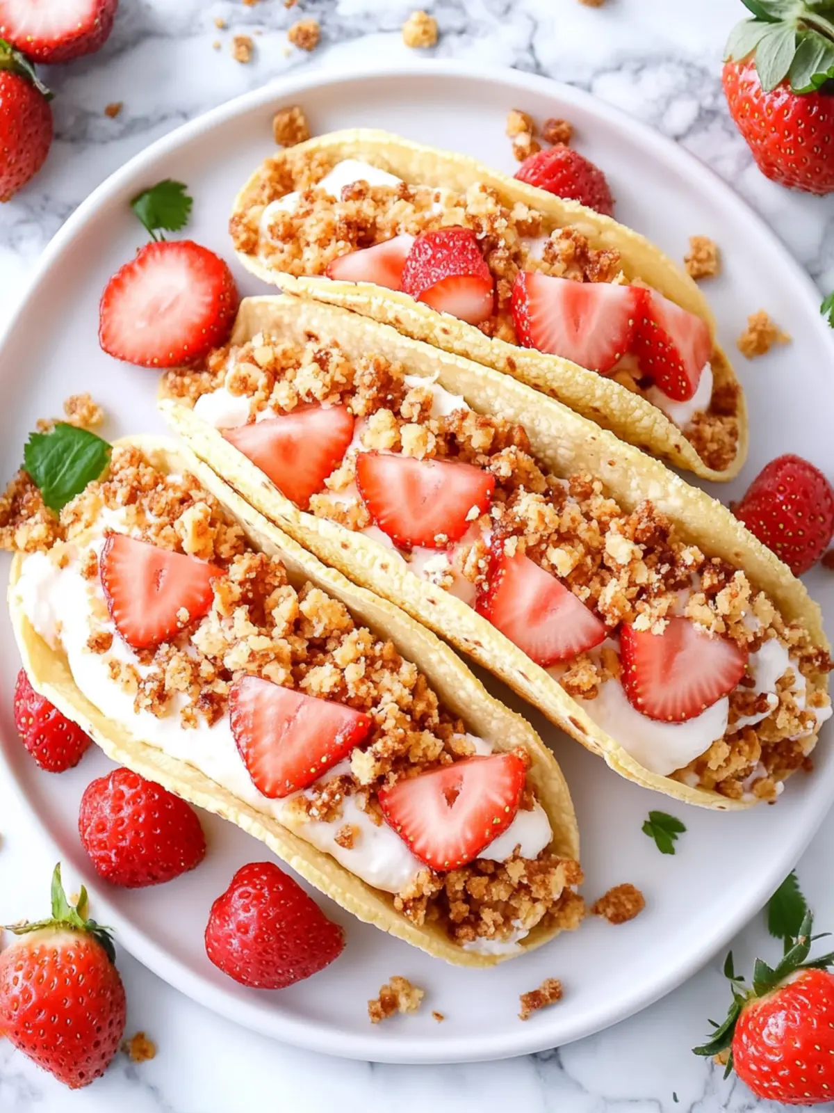Strawberry Crunch Cheesecake Tacos for Sweet Summer Fun 2 Strawberry Crunch Cheesecake Tacos