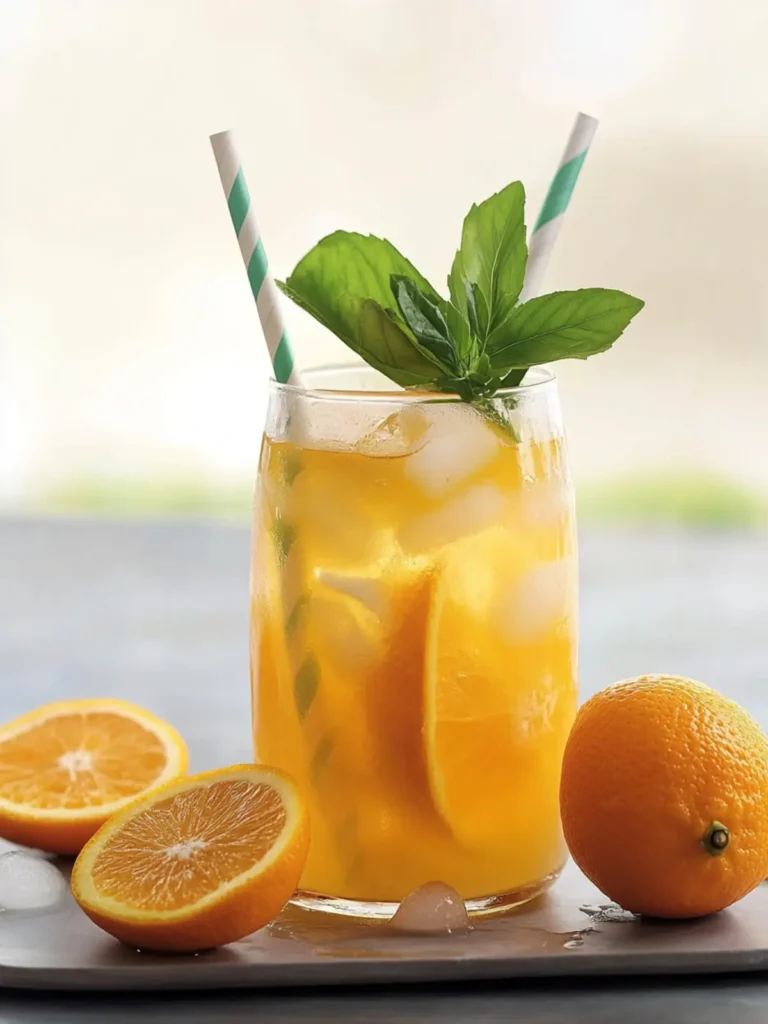 Iced Orange Ginger Green Tea