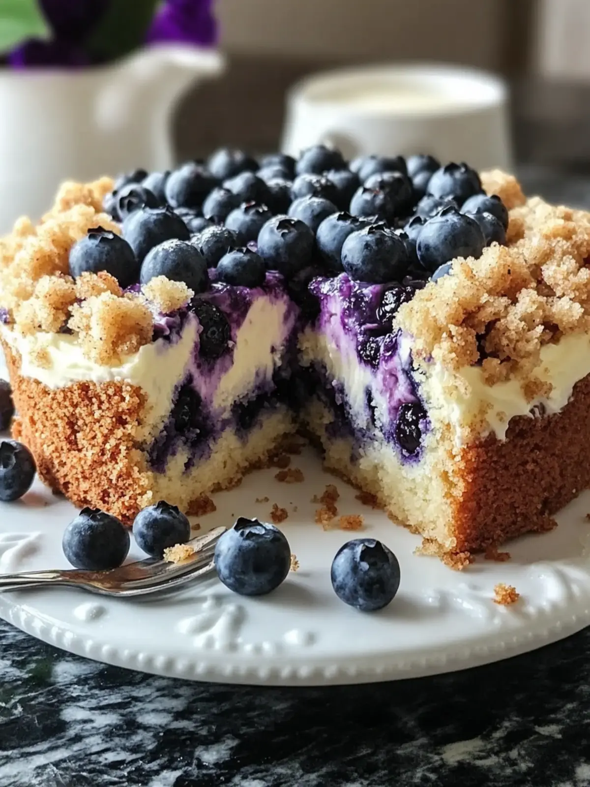 Heavenly Blueberry Cream Cheese Crumb Cake: Perfect for Any Occasion 3 Heavenly Blueberry Cream Cheese Crumb Cake