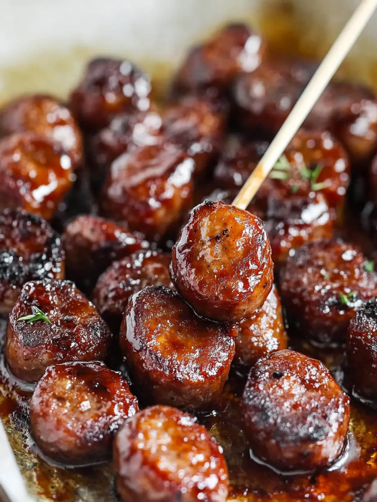 BBQ Sausage Bites (Only 4 Ingredients) for Effortless Snacking 3 BBQ Sausage Bites (Only 4 Ingredients!)