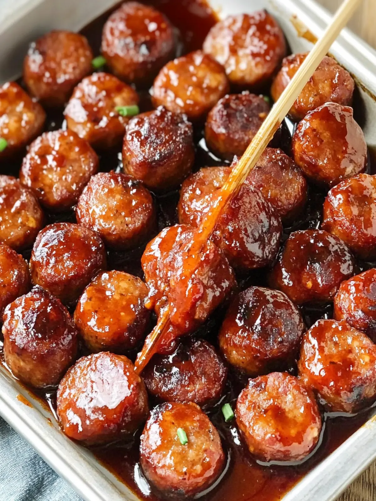 BBQ Sausage Bites (Only 4 Ingredients) for Effortless Snacking 2 BBQ Sausage Bites (Only 4 Ingredients!)