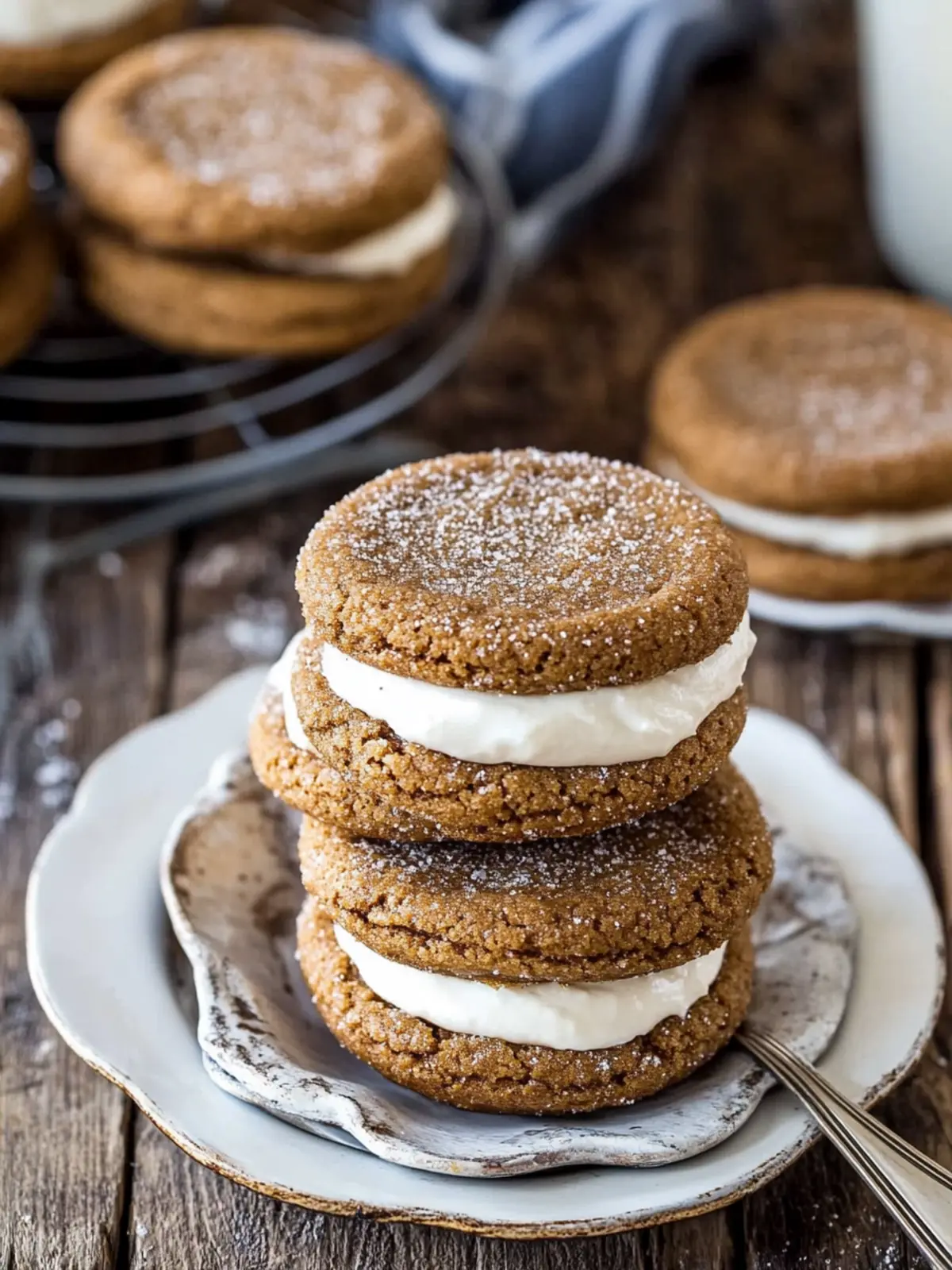 Molasses Cream Pie Cookies that Melt in Your Mouth 2 Molasses Cream Pie Cookies