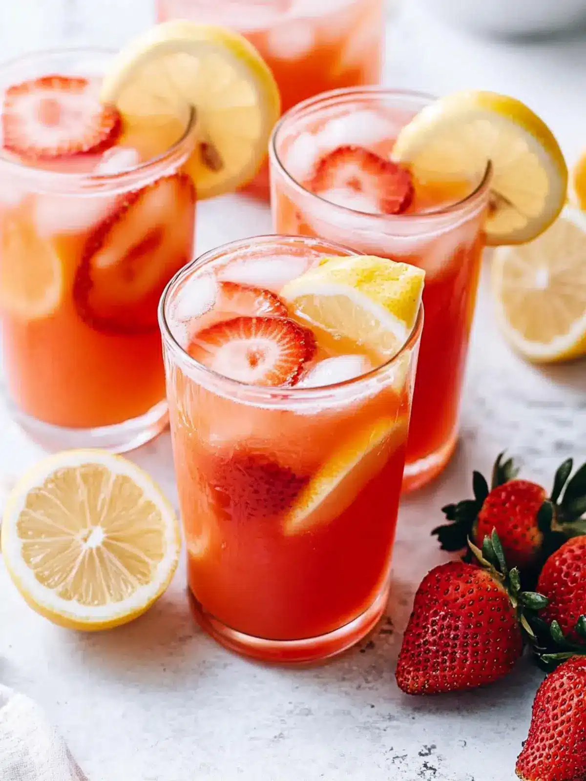 Deliciously Fresh Strawberry Lemonade to Beat the Summer Heat 5 Strawberry Lemonade