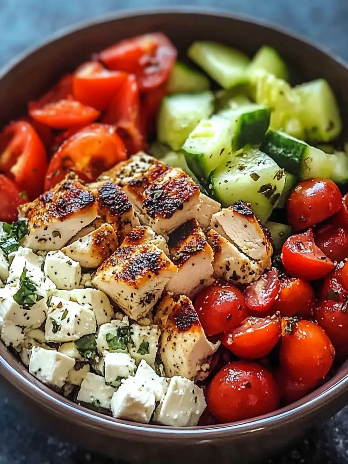 Savor Fresh Greek Chicken Bowls for a Healthy Meal Prep 3 Greek Chicken Bowls