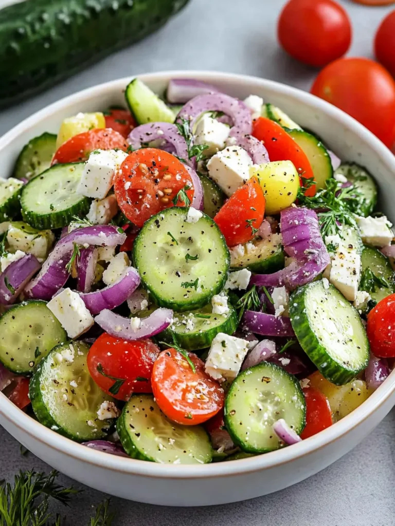 Greek Cucumber Salad Recipe