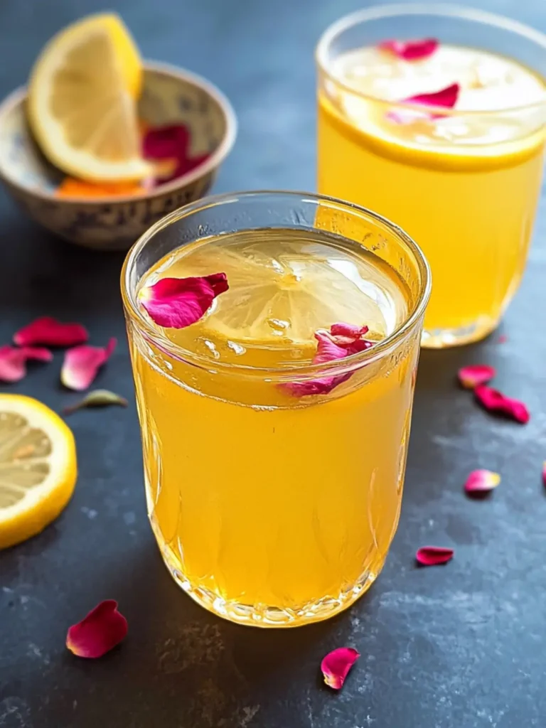 Saffron and Rose Infused Lemonade