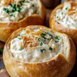 Savory Chicken Alfredo Garlic Bread Bowls for Cozy Dinners 7 Chicken Alfredo Garlic Bread Bowls