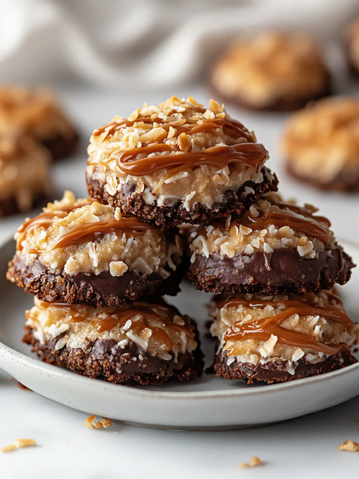 Decadent No-Bake Samoa Cookies in Just 30 Minutes 3 No-Bake Samoa Cookies