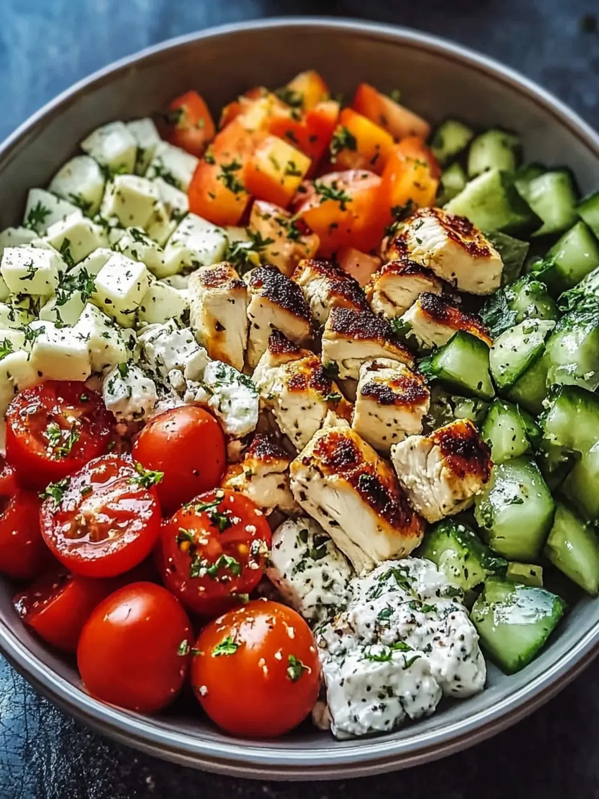 Savor Fresh Greek Chicken Bowls for a Healthy Meal Prep 4 Greek Chicken Bowls