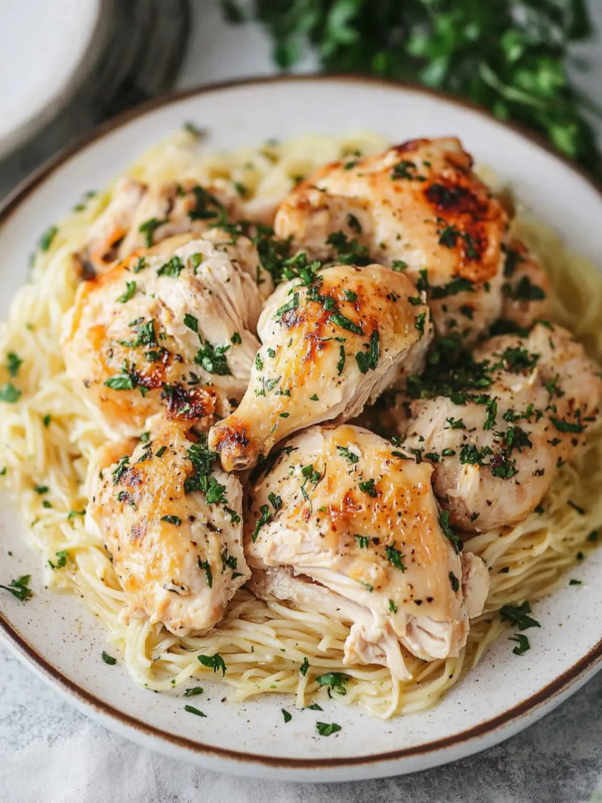 Irresistible Crock Pot Angel Chicken in Creamy Garlic Sauce 4 Crock Pot Angel Chicken