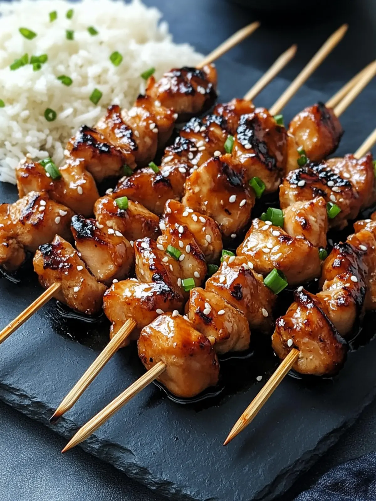 Savory Teriyaki Chicken Skewers for Effortless Grilling 4 Teriyaki Chicken Skewers
