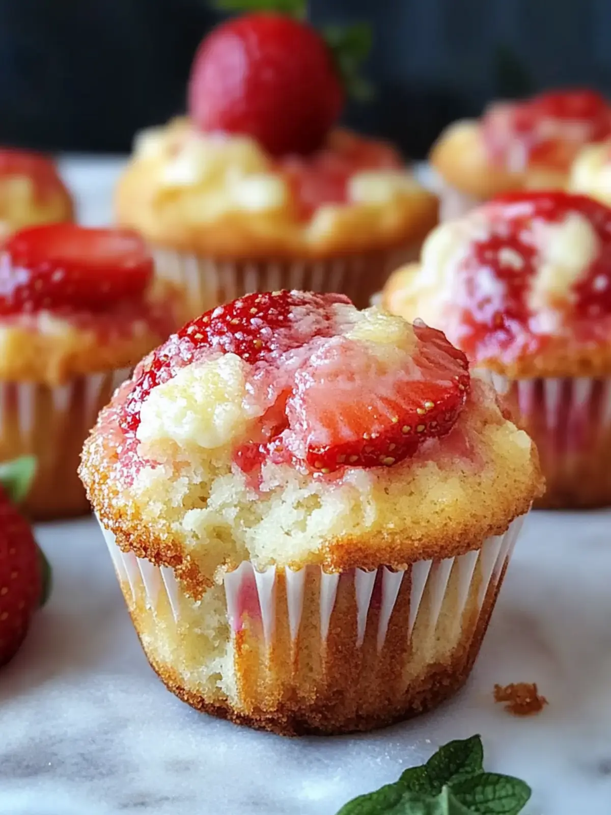 Strawberry Cheesecake Muffins: A Sweet Summer Treat at Home 2 Strawberry Cheesecake Muffins