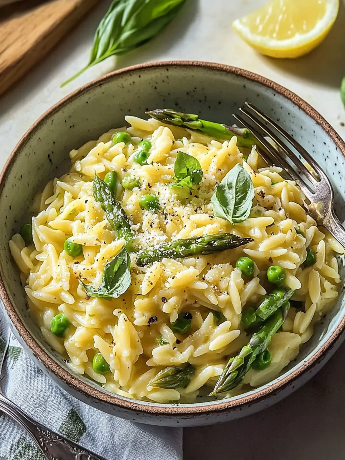 Creamy Cheesy Asparagus Orzotto for a Cozy Spring Dinner 5 Cheesy Asparagus Orzotto