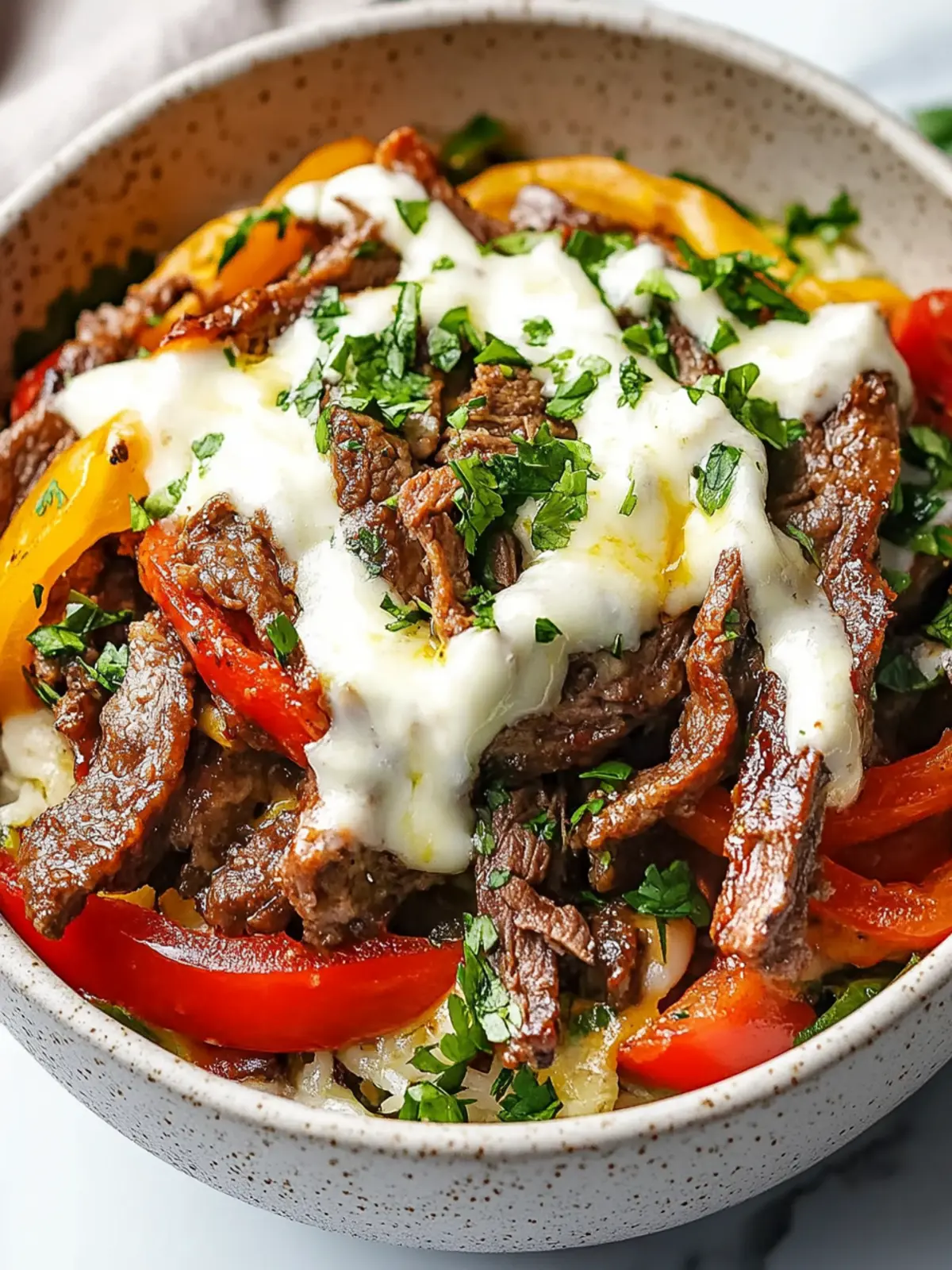 Keto Philly Cheesesteak Bowls That Will Satisfy Your Cravings 2 Keto Philly Cheesesteak Bowls
