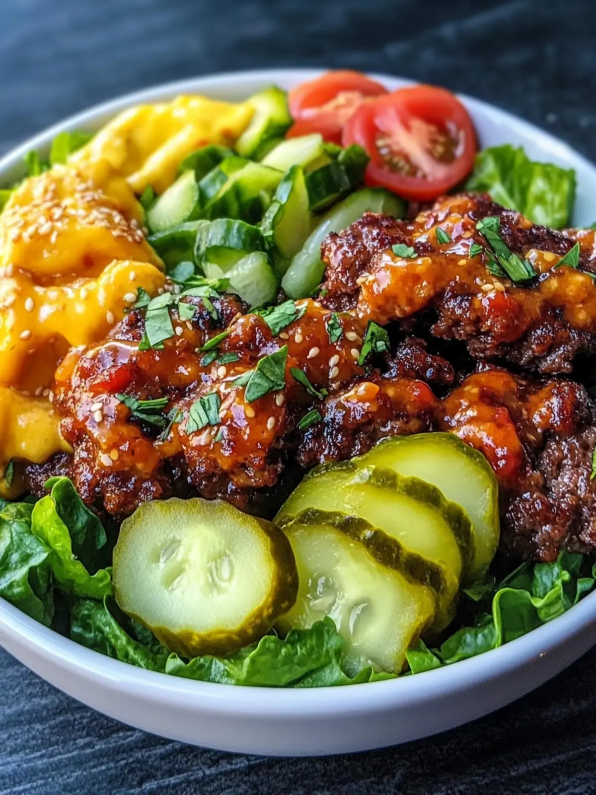 Keto Smash Burger Bowl Recipe Easy Low-Carb Fun with Pickles 5 Keto Smash Burger Bowl Recipe Easy Low-Carb Meal Prep with Pickles
