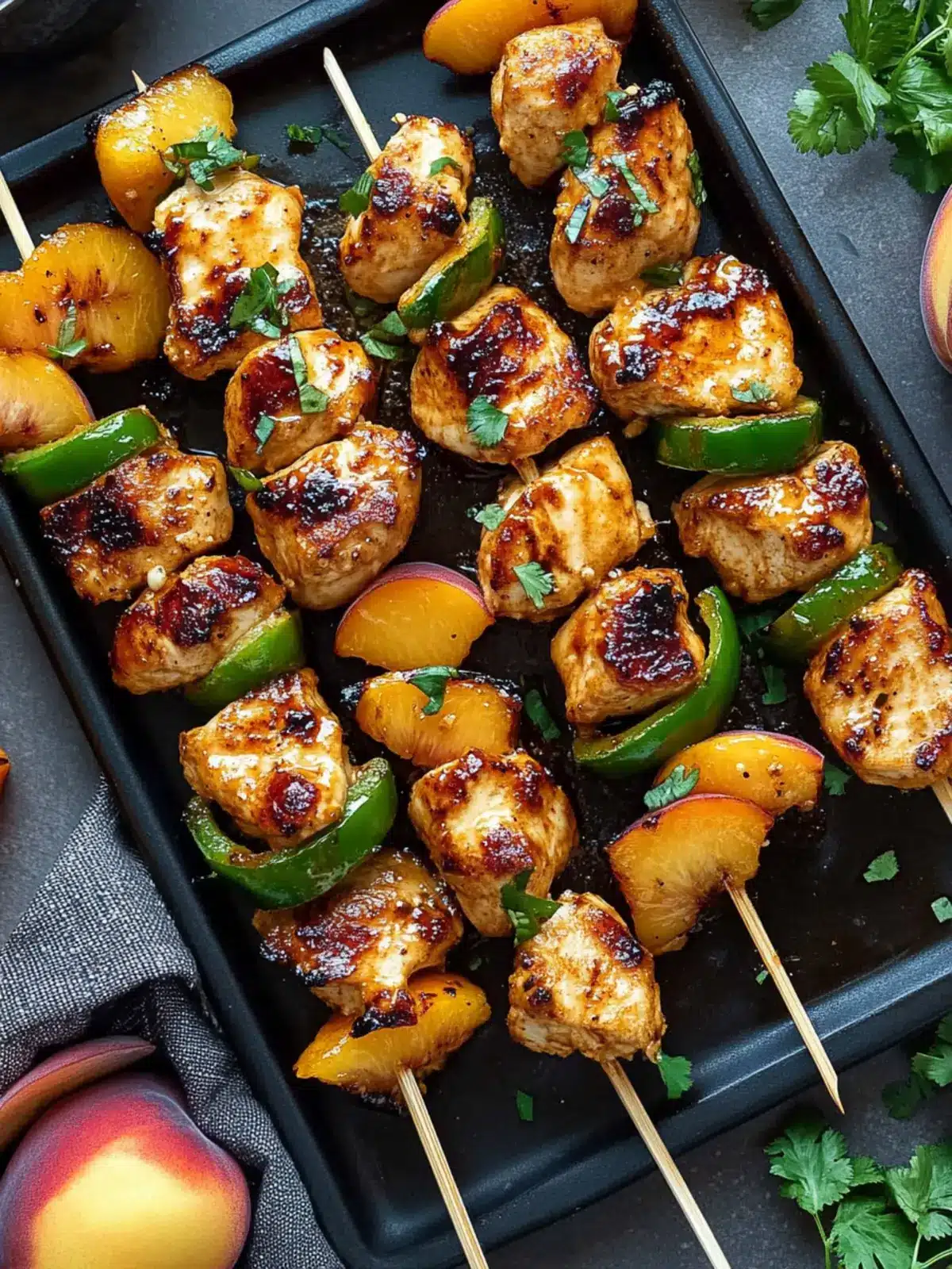Spicy Jalapeno Peach Chicken Skewers for Flavorful BBQ Fun 4 Jalapeno Peach Chicken Skewers