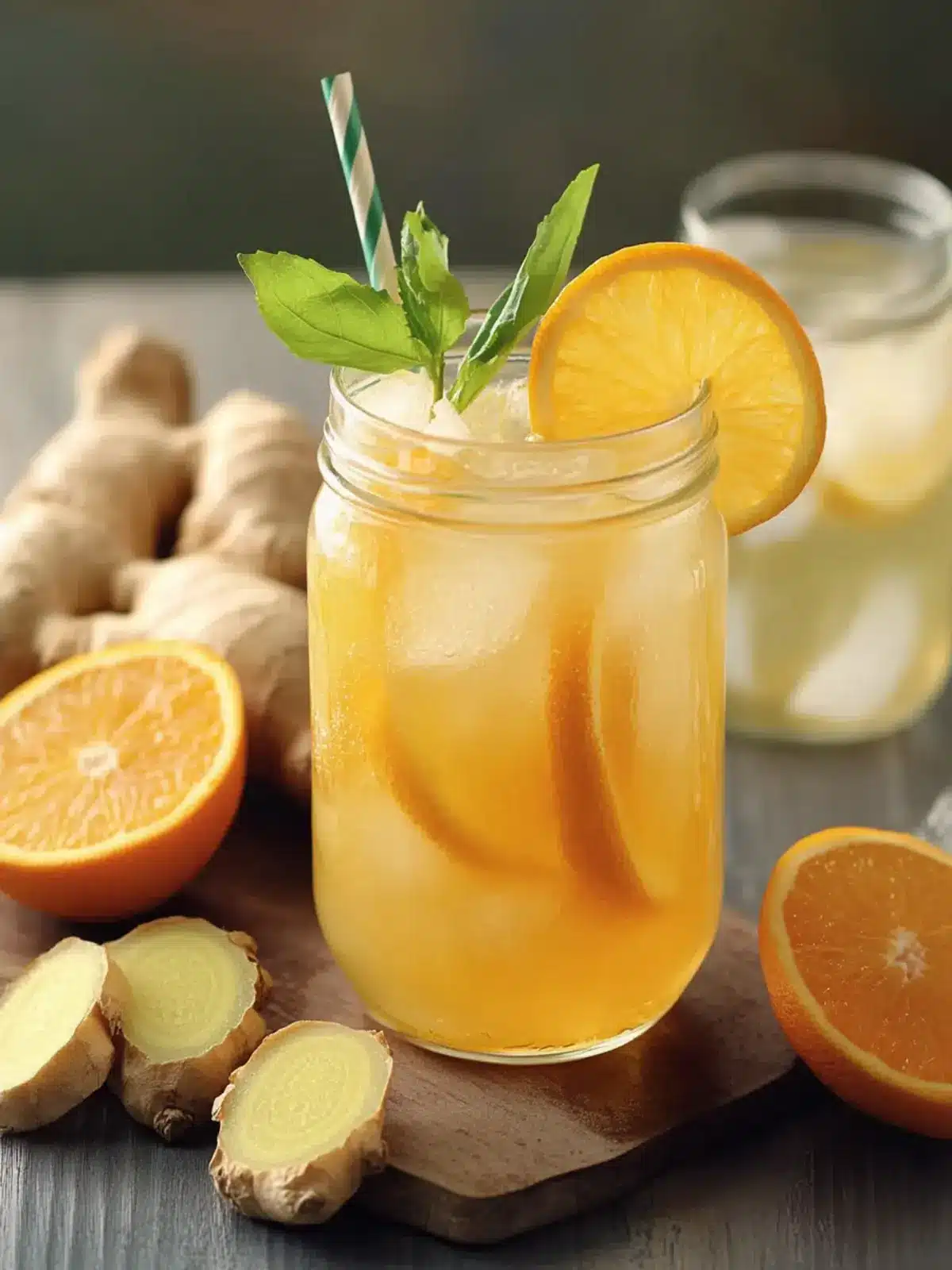 Refresh with Iced Orange Ginger Green Tea Bliss 3 Iced Orange Ginger Green Tea
