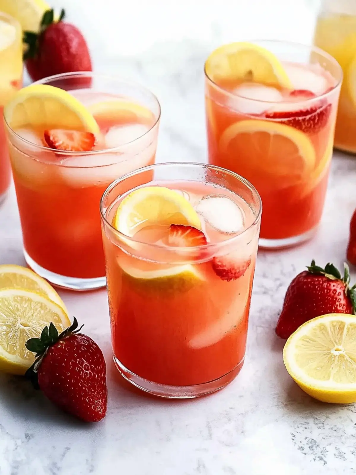 Deliciously Fresh Strawberry Lemonade to Beat the Summer Heat 4 Strawberry Lemonade