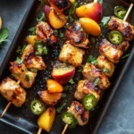 Spicy Jalapeno Peach Chicken Skewers for Flavorful BBQ Fun 9 Jalapeno Peach Chicken Skewers