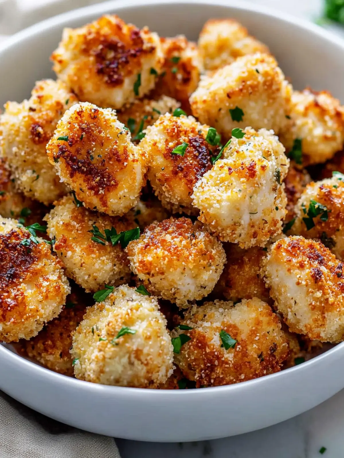 Garlic Parmesan Chicken Bites (Air Fryer) Ready in 27 Minutes 4 Garlic Parmesan Chicken Bites (Air Fryer) for Quick Delight!