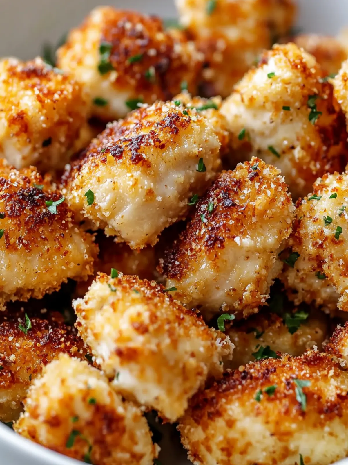 Garlic Parmesan Chicken Bites (Air Fryer) Ready in 27 Minutes 3 Garlic Parmesan Chicken Bites (Air Fryer) for Quick Delight!