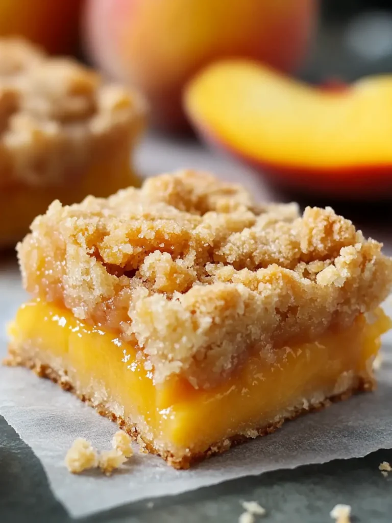 Peach Crumb Bars