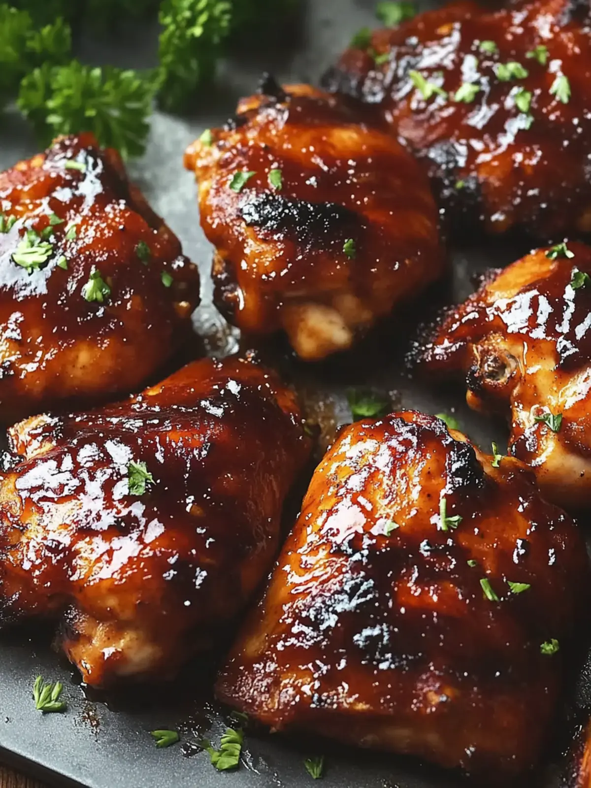 Caramelized BBQ Chicken Thighs in the Oven Ready in 30 Minutes 2 Caramelized BBQ Chicken Thighs in the Oven