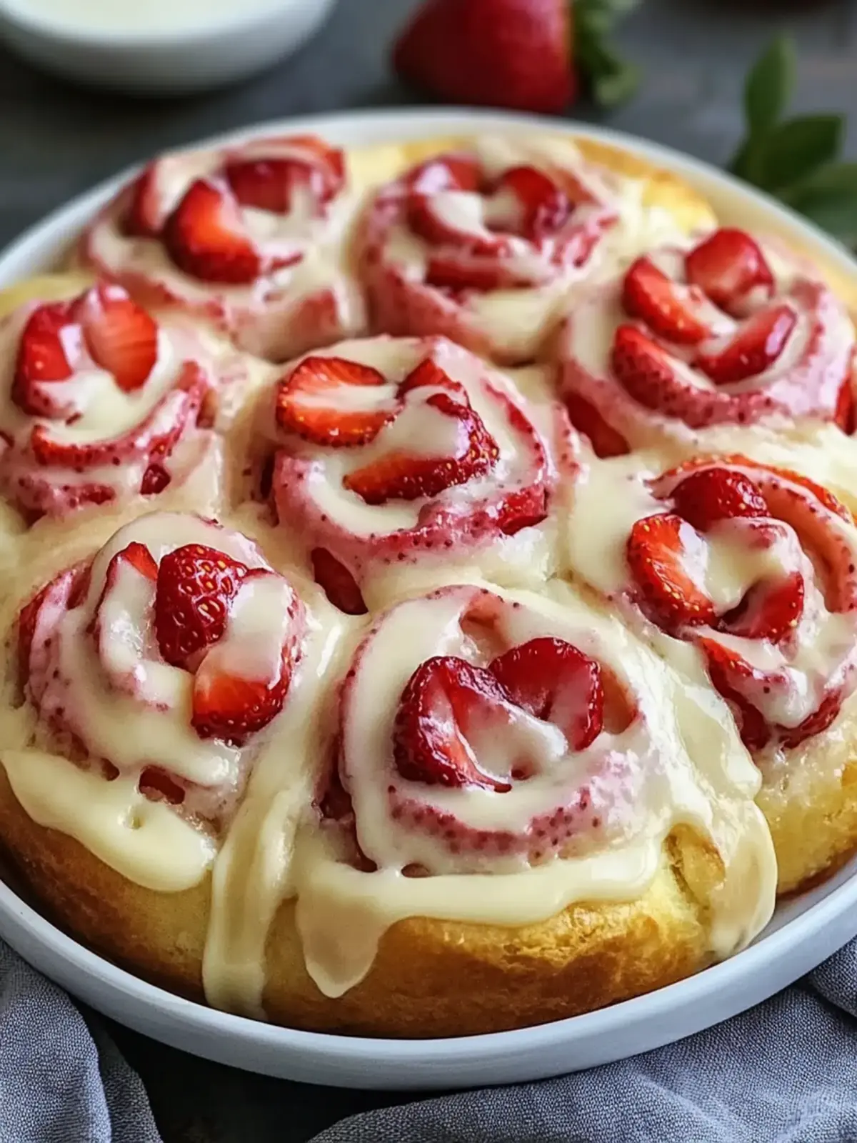 Easy Strawberry Cheesecake Sweet Rolls: Effortless Decadence at Home 2 Easy Strawberry Cheesecake Sweet Rolls: A Delightful Homemade Treat