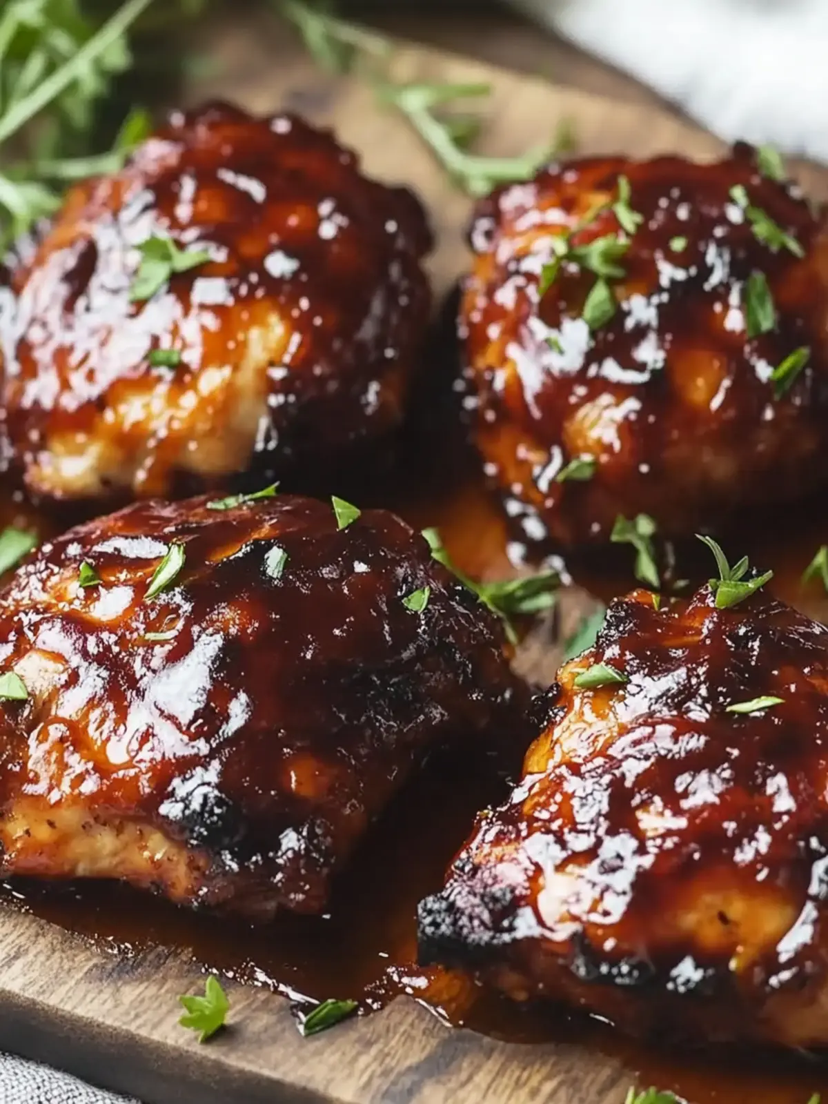 Caramelized BBQ Chicken Thighs in the Oven Ready in 30 Minutes 5 Caramelized BBQ Chicken Thighs in the Oven