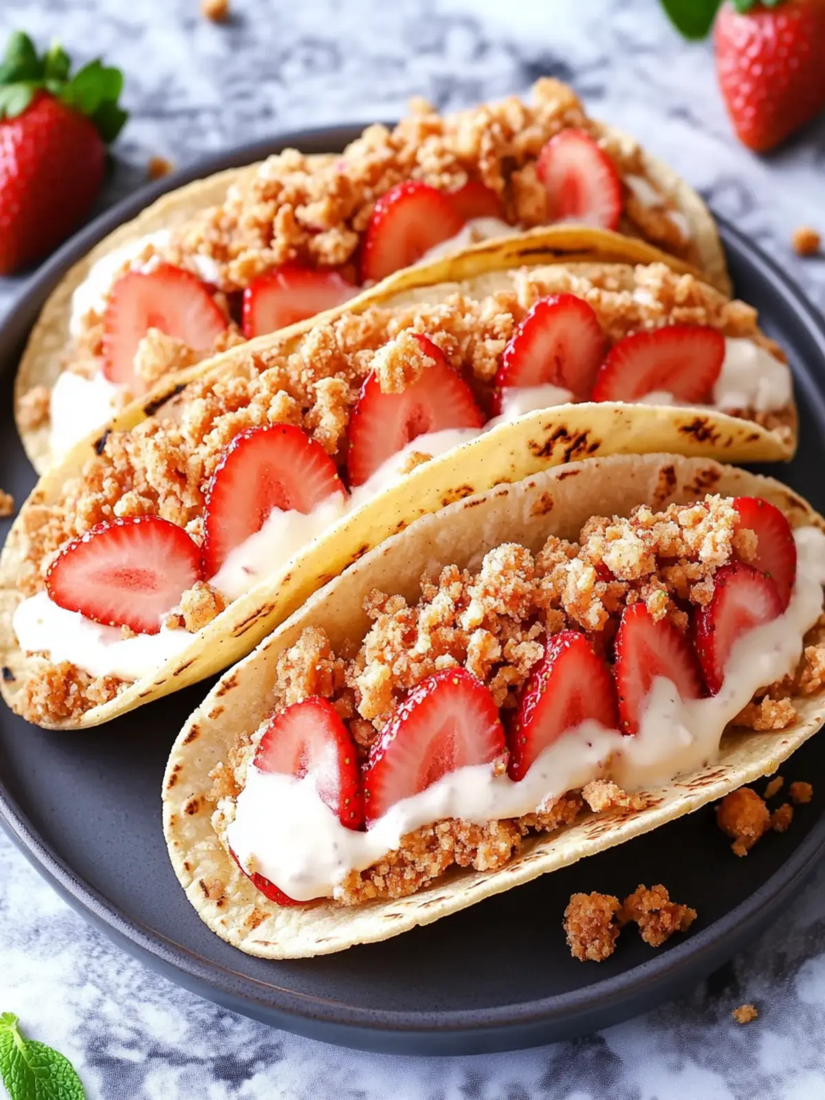 Strawberry Crunch Cheesecake Tacos for Sweet Summer Fun 4 Strawberry Crunch Cheesecake Tacos